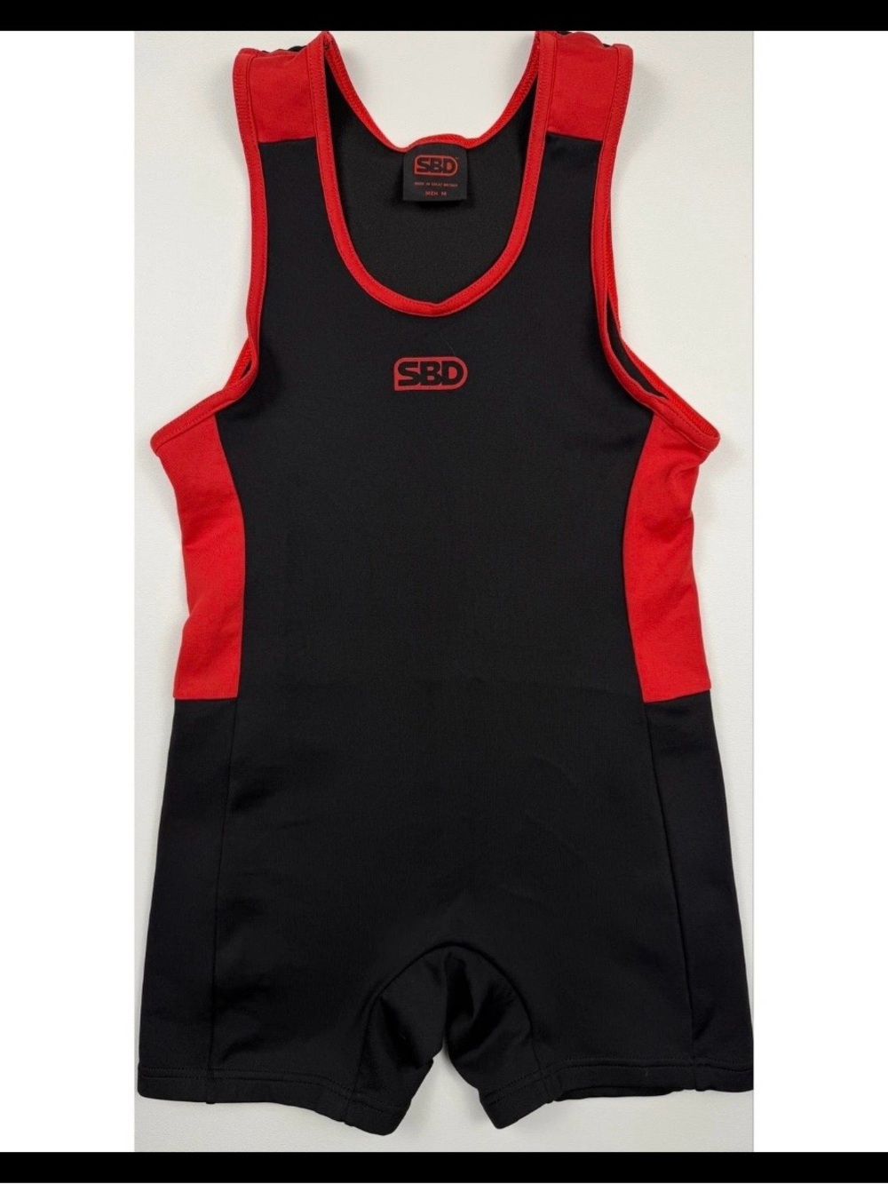 Mens SBD Black and Red Singlet One-Piece